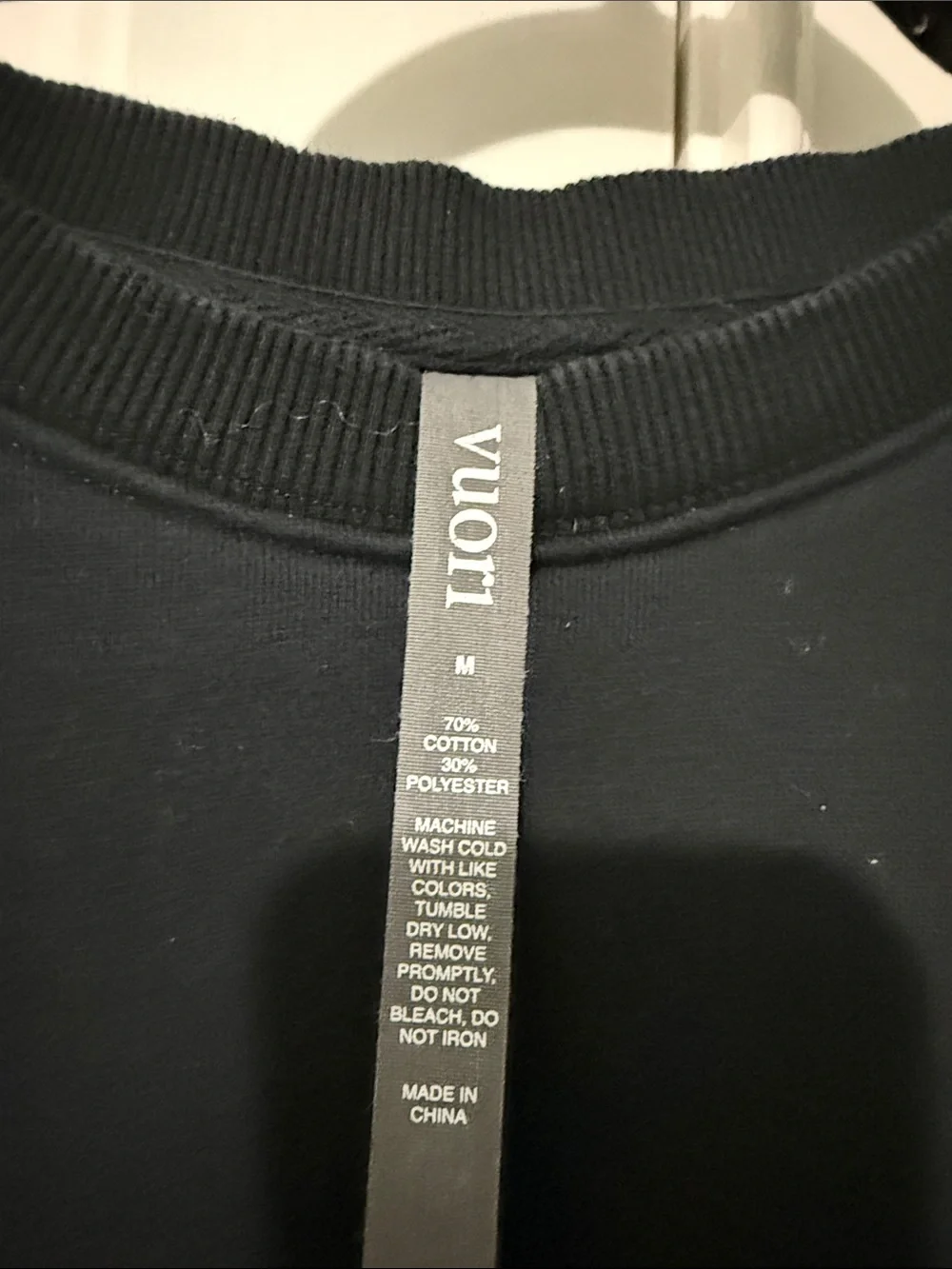 Vuori Black Crewneck Sweatshirt